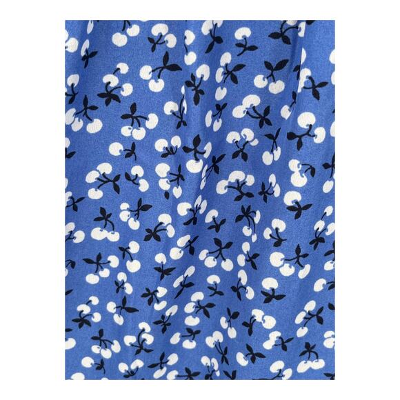 Eliza J Dress Floral Surplice neck long sleeve fit flare blue size 14 - Picture 5 of 11